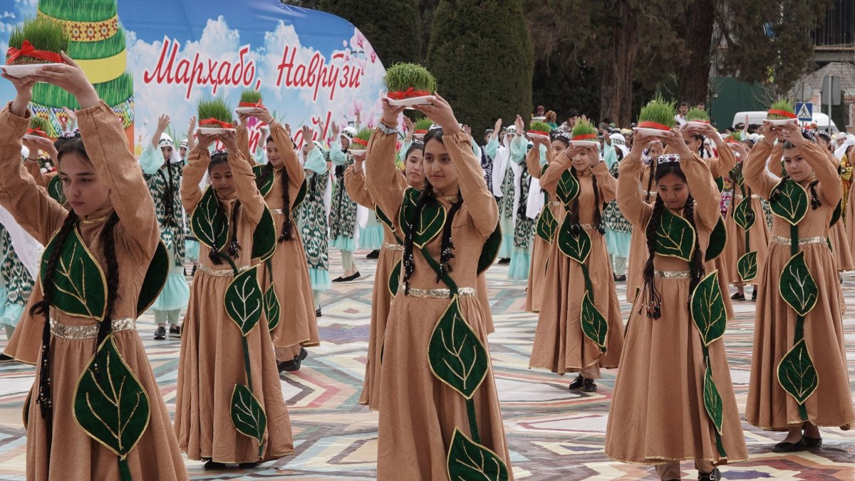 Tajiks celebrate Navruz (Nowruz), an ancient festival marking the first day of spring in Central Asia, in Dushanbe, March 23, 2024. (AFP File Photo)
