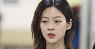 South Korean actor Kim Sae-ron arrives at the Seoul Central District Court, Seoul, South Korea, April 5, 2023. (AP Photo)
