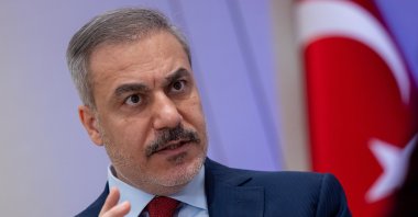 Foreign Minister Hakan Fidan speaks to TRT World at the Munich Security Conference, Munich, Germany, Feb. 16, 2025. (AA Photo)