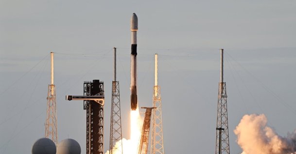 Türkiye's first homegrown communications satellite, Türksat 6A, is sent into space with SpaceX's Falcon 9 rocket from the Cape Canaveral Space Force Station, Florida, U.S., July 8, 2024. (AA Photo)