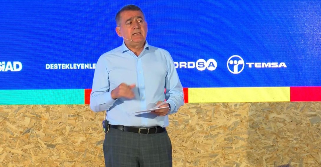 This file photo shows Orhan Turan, chair of the Turkish Industry and Business Association (TÜSIAD) speaking during an event. (DHA Photo)