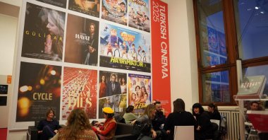 The Türkiye stand hosted numerous producers, directors and film professionals at the 75th Berlinale, Berlin, Germany, Feb. 20, 2025. (AA Photo)