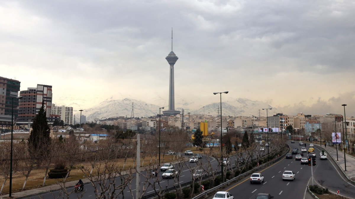 A general view shows the Milad Telecommunications Tower in Tehran, Iran, Feb. 23, 2025. (AFP Photo)