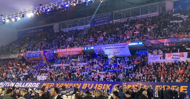 A view of the hall where the Congress is being held, in the capital Ankara, Türkiye, Feb. 23, 2025. (DHA Photo)