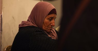 Palestinians wait for the release of their relatives from Israeli prisons, at the culture center in the West Bank city of Ramallah, Palestine, Feb. 23, 2025. (EPA Photo)
