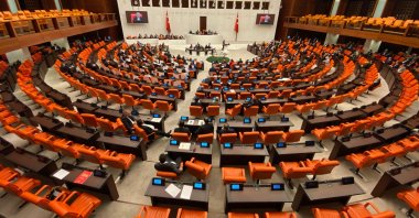 A view of Parliament in session, in the capital of Ankara, Türkiye, Jan. 19, 2025. (DHA Photo)