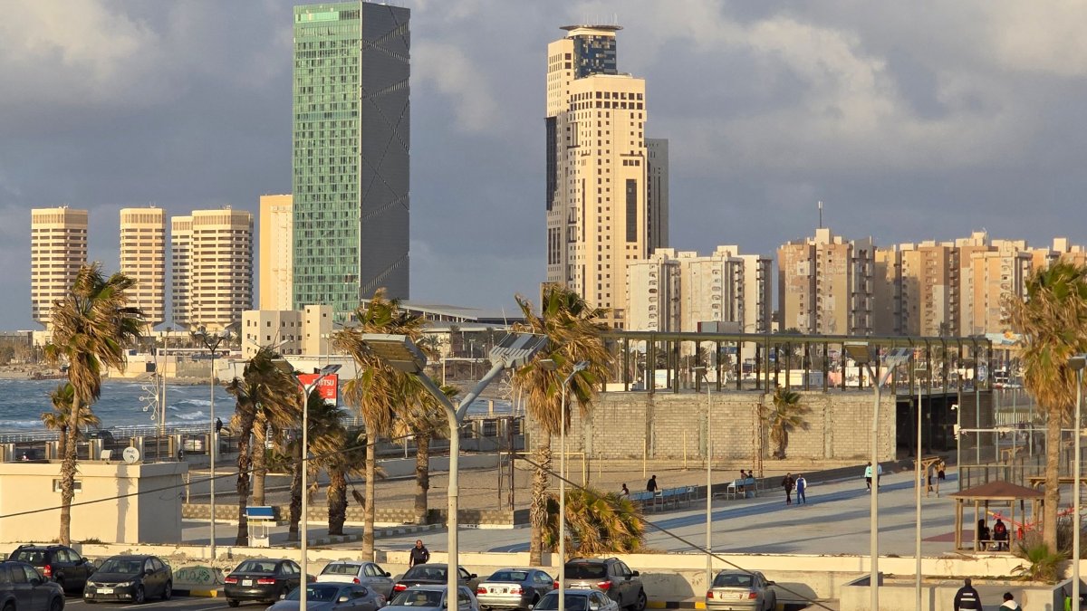 A partial view of the skyline of Tripoli as Libya prepares to commemorate the 14th anniversary of the uprising that toppled longtime leader Moammar Gadhafi, Feb. 14, 2025. (AFP Photo)