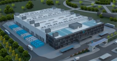 A visual concept of the planned data center to be built is seen in this image shared by the ministry on Feb. 24, 2025. (Courtesy of Transport and Infrastructure Ministry)