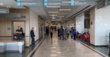 People are seen at a city hospital in Tekirdağ, northwestern Türkiye, Jan. 29, 2025. (AA Photo)