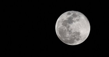 A general view of a full moon, Daytona Beach, Florida, U.S., Feb. 12, 2025. (AFP Photo)