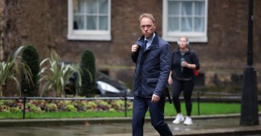 Hein Schumacher, CEO of Unilever arrives for a Business Council meeting with then-Prime Minister Rishi Sunak at Downing Street in London, U.K., Feb. 14, 2024. (Reuters Photo)
