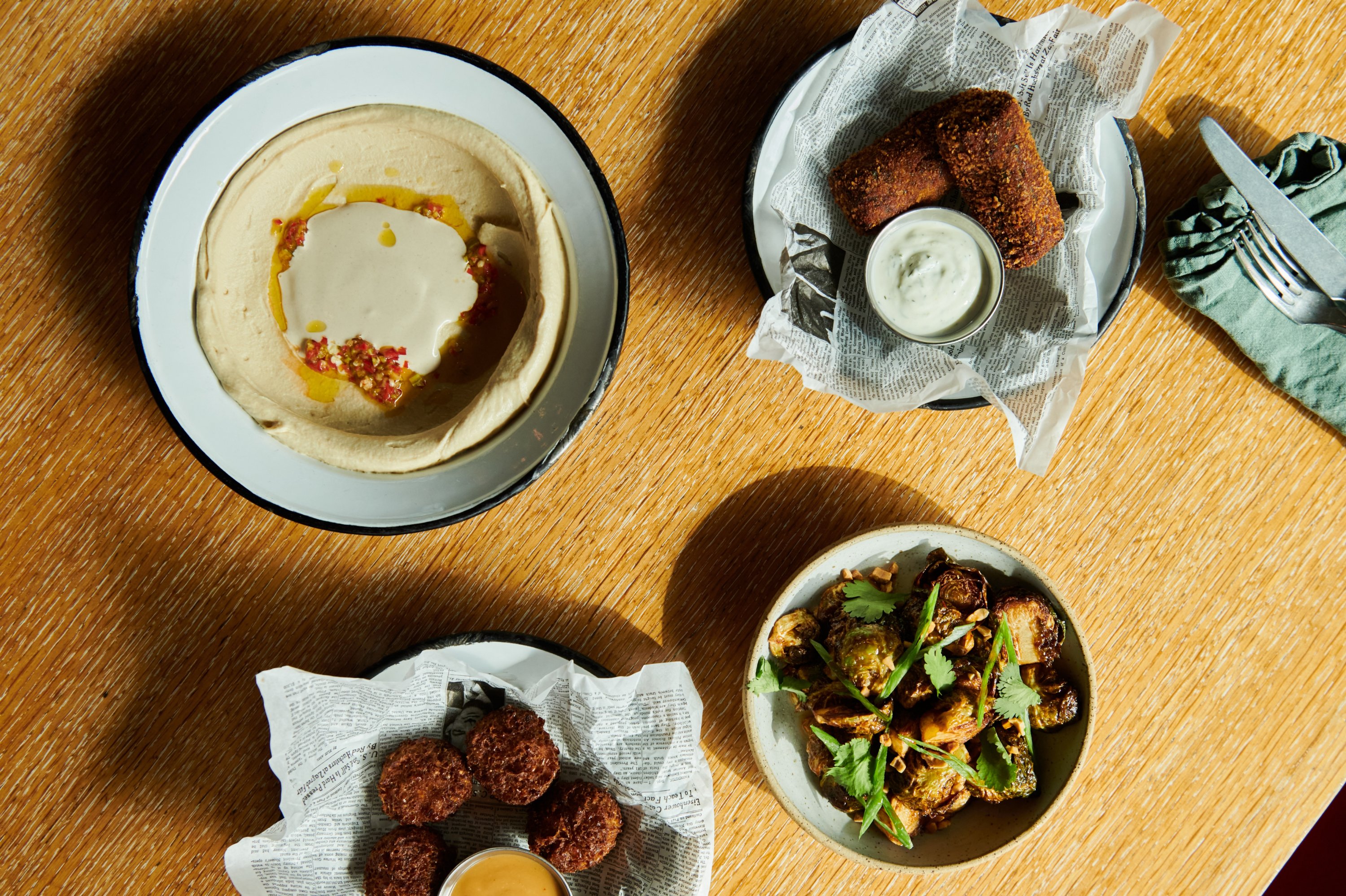 A selection of dishes at NENI restaurant in Zurich, Switzerland. (Courtesy of NENI)