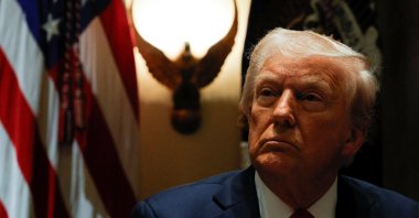 U.S. President Donald Trump hosts his first cabinet meeting with Elon Musk in attendance, Washington, D.C.,  U.S., Feb. 26, 2025. (Reuters Photo)