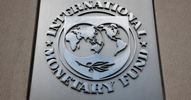 A view of the International Monetary Fund (IMF) logo at its headquarters, Washington, D.C., U.S., Nov. 24, 2024. (Reuters Photo)