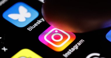 The logo of the Instagram app can be seen on the display of a smartphone on Feb. 19, 2025. (Reuters Photo)