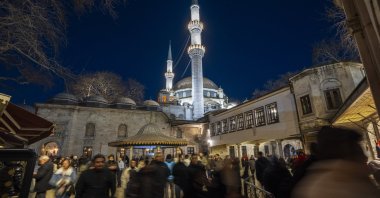 People attend a Mawlid program at Eyüpsultan Mosque for Berat Kandili, Istanbul, Türkiye, Feb. 13, 2025. (AA Photo)