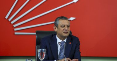 Republican People's Party (CHP) Chair Özgür Özel attends a closed-door meeting of his party, Ankara, Türkiye, Feb. 27, 2025. (AA Photo)