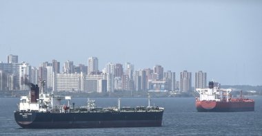 Oil tankers sail the Maracaibo Lake, Maracaibo, Venezuela on March 15, 2019. (AFP Photo)