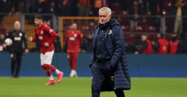 Fenerbahçe coach Jose Mourinho is seen before the Turkish Süper Lig football match between Galatasaray and Fenerbahçe at the Ali Sami Yen Sports Complex, Istanbul, Türkiye, Feb. 24, 2025. (Reuters Photo)