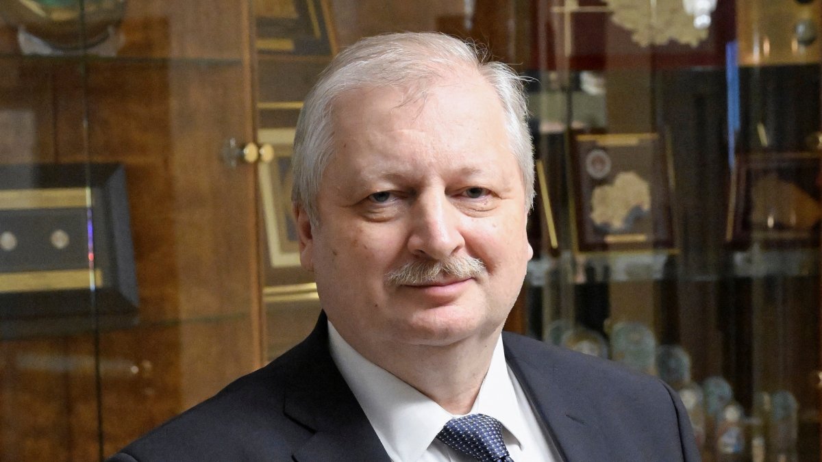 Alexander Darchiyev, head of the Russian Foreign Ministry's North America Department and a candidate for the position of new ambassador to the United States, poses for a picture before a session of the Federation Council's committee on foreign affairs in Moscow, Russia, Nov. 25, 2024. (Reuters File Photo)