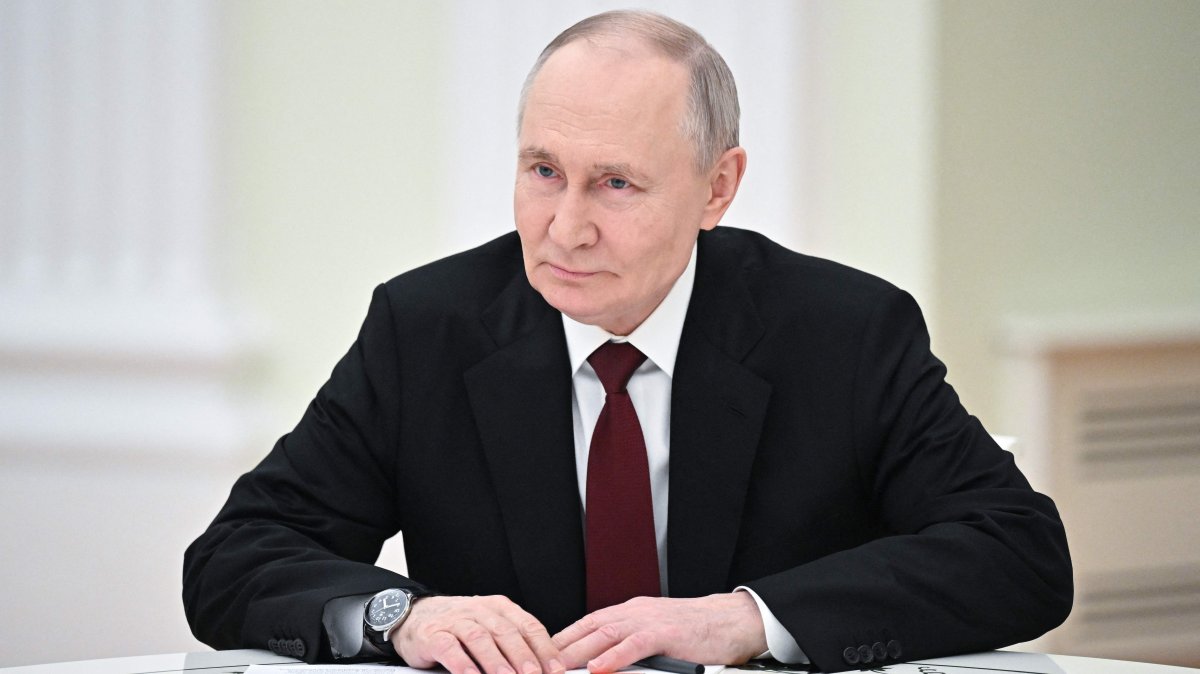 Russia&#039;s President Vladimir Putin meets with a member of North Korea&#039;s Workers&#039; Party (WPK) at the Kremlin, Moscow, Russia, Feb. 27, 2025. (AFP Photo)