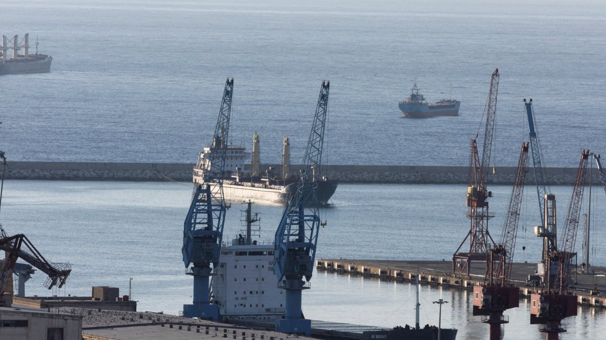 A general view of the commercial harbor of the coastal city of Tartous, Syria, Dec. 14, 2024. (Reuters File Photo)