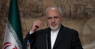 Iran's then Foreign Minister Mohammad Javad Zarif speaks during a meeting in Istanbul, Türkiye, Oct. 30, 2018. (EPA Photo)