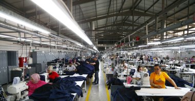 Employees work at a garment factory at the organized industrial zone in Çorum, central Türkiye, Aug. 23, 2024. (Reuters Photo)