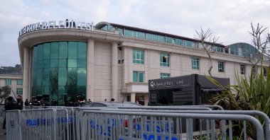 A view of the Beykoz Municipality building following the detention of District Mayor Alaattin Köseler on tender rigging charges, Istanbul, Türkiye, Feb. 27, 2025. (AA Photo)