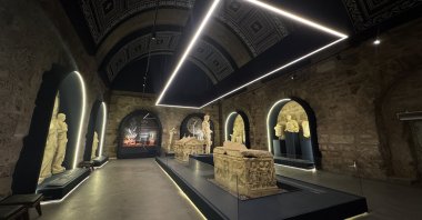 The artifacts are on display at the Side Museum in Antalya, Türkiye, until Feb. 12, 2025. (AA Photo)