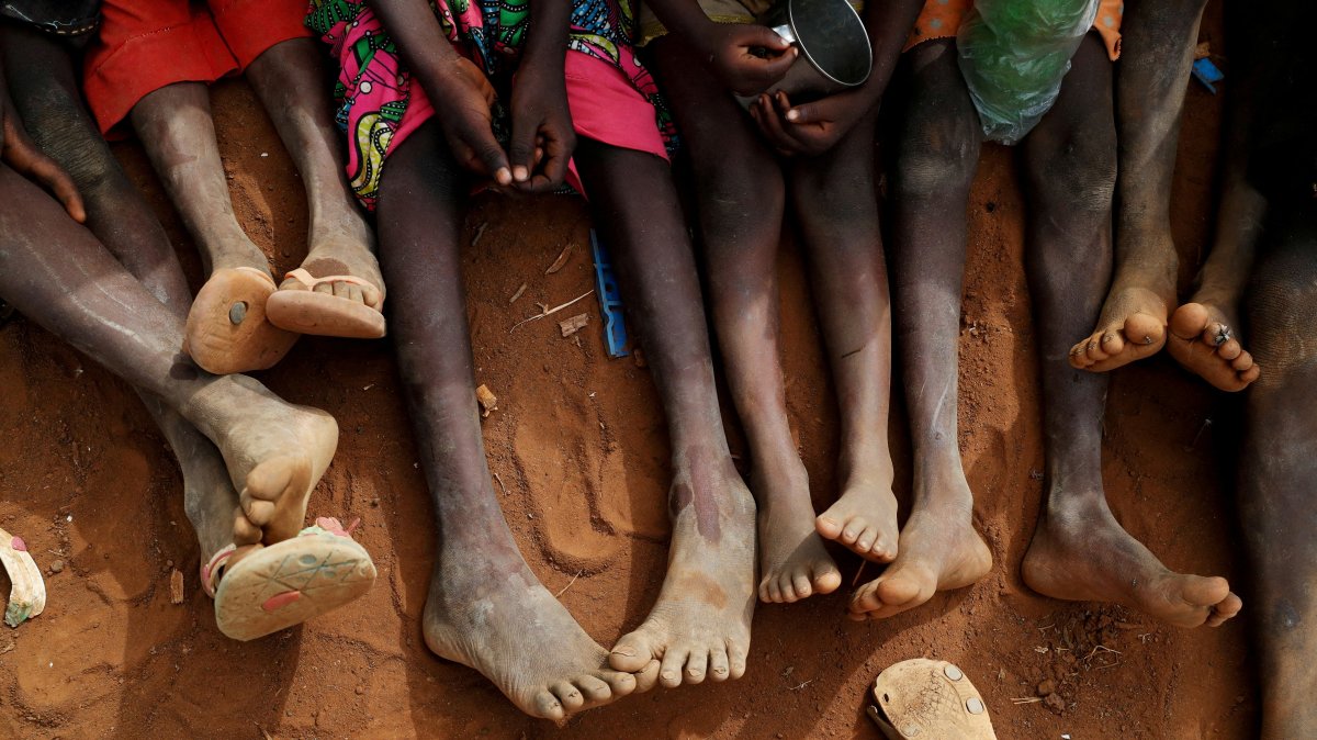 Orphans and children separated from their parents are seen in Kadugli, South Kordofan, Sudan, June 22, 2024. (Reuters Photo)