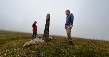 Academics conduct research on the historical route used during the 1461 conquest of Trabzon, in Trabzon, northern Türkiye, March 3, 2025. (AA Photo)