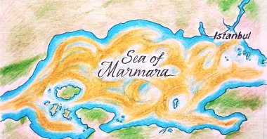 "The Turkish government launched the Marmara Sea Action Plan, a large-scale initiative aimed at tackling pollution and restoring ecological balance in the region." (Illustration by Erhan Yalvaç)