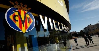 General view outside the Estadio de la Ceramica stadium, Villarreal, Spain, Nov. 21, 2020. (Reuters Photo)