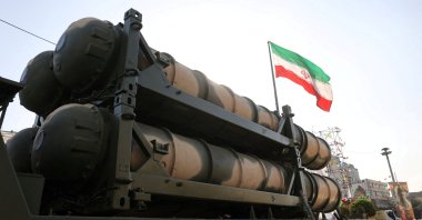 The Russian-made S-300 missile system is displayed during Iranian defense week in a street in Tehran, Iran, Sept. 24, 2024. (Reuters Photo)