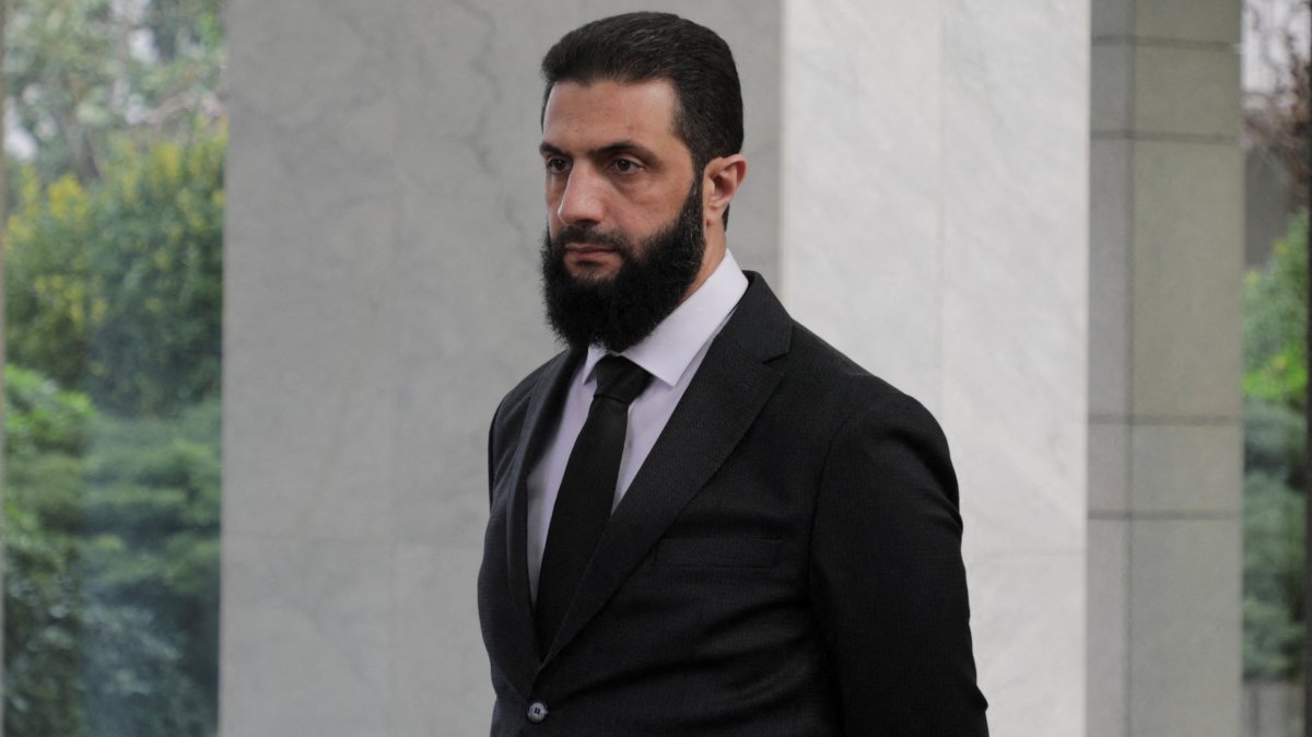 Syria&#039;s interim President Ahmed al-Sharaa seen at an event in Damascus, Syria, Dec. 30, 2024. (Reuters Photo)