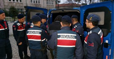 Gendarmerie officers detain four suspected Daesh terrorists, Samsun province, northern Türkiye, Dec. 27, 2024. (İHA Photo)