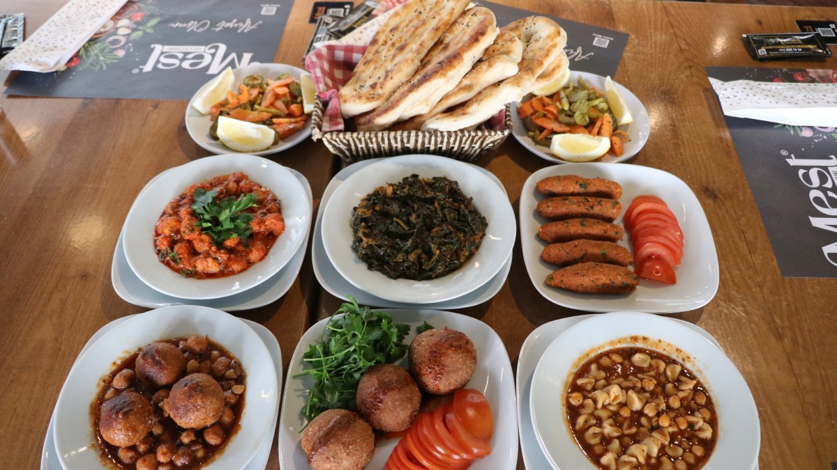 Signature dishes from Adana’s famous cuisine, Türkiye, March 4, 2025. (AA Photo)