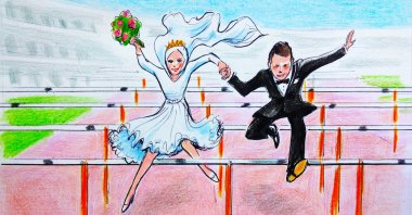 &quot;The number of marriages, which was 8.35 per thousand in 2001, has decreased to 6.65 per thousand by 2024. Turkish people are getting married less and at later ages.&quot; (Illustration by Erhan Yalvaç)