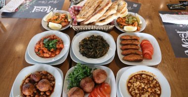 Signature dishes from Adana’s famous cuisine, Türkiye, March 4, 2025. (AA Photo)