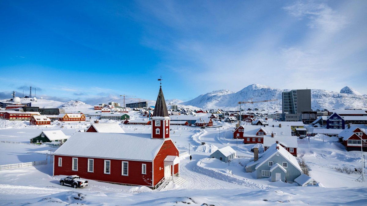 The Nuuk Cathedral or Church of Our Saviour, Nuuk, Greenland, March 4, 2025. (AFP Photo)