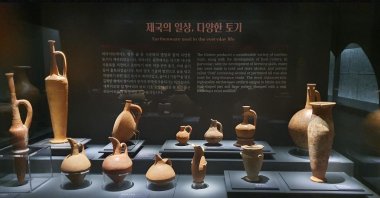 Hittite artifacts are on display at Gimhae National Museum, Seoul, South Korea, March 8, 2025. (Courtesy of Ministry of Culture and Tourism)