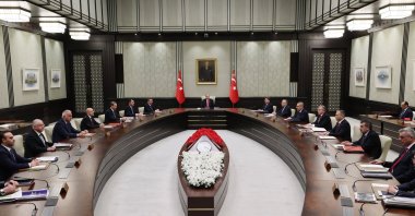 President Recep Tayyip Erdoğan chairs a Cabinet meeting in Ankara, Monday, March 10, 2025 (AA Photo)