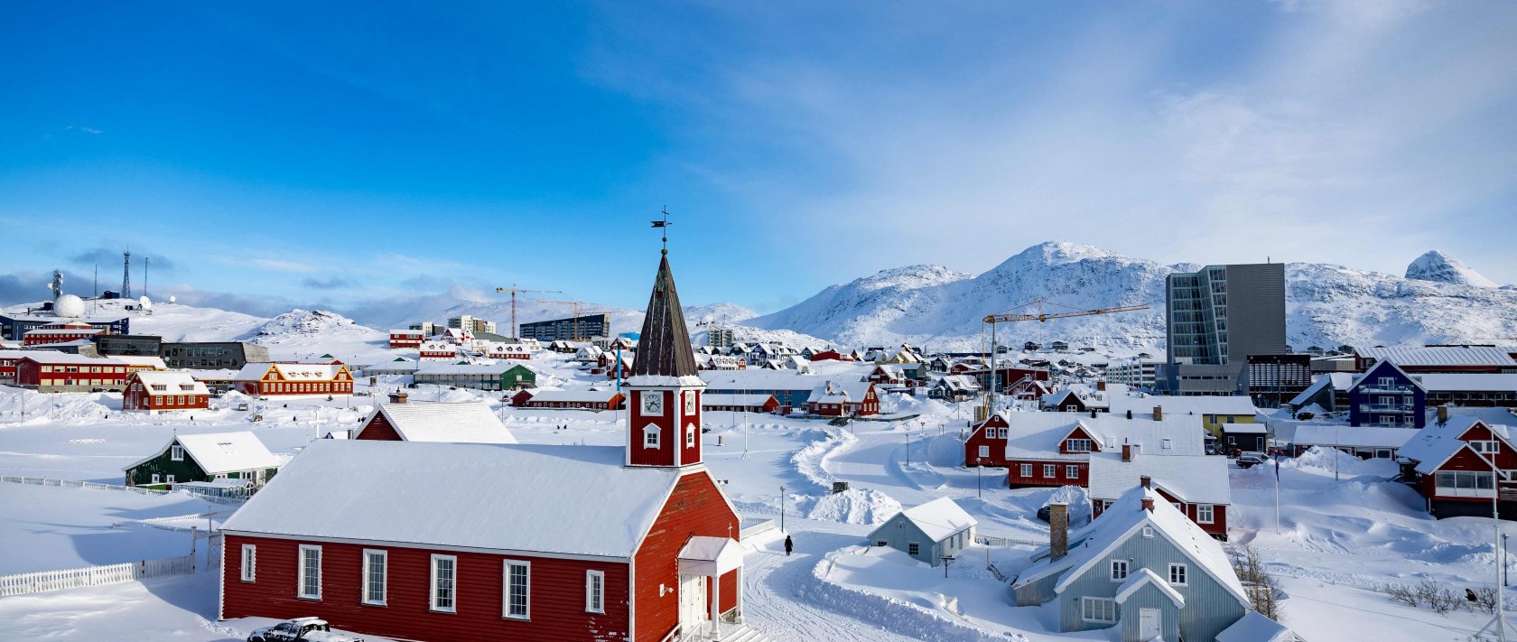 The Nuuk Cathedral or Church of Our Saviour, Nuuk, Greenland, March 4, 2025. (AFP Photo)