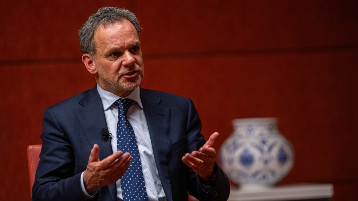 The foreign minister of the Netherlands, Caspar Veldkamp, is seen during an interview in the capital Ankara, Türkiye, March 12, 2025 (AA Photo)