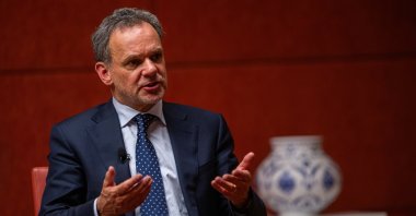 The foreign minister of the Netherlands, Caspar Veldkamp, is seen during an interview in the capital Ankara, Türkiye, March 12, 2025 (AA Photo)