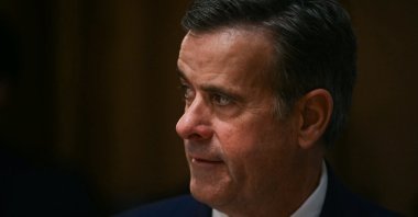 CIA Director John Ratcliffe looks on as U.S. President Donald Trump holds a Cabinet meeting at the White House, Washington, U.S., Feb. 26, 2025. (AFP Photo)
