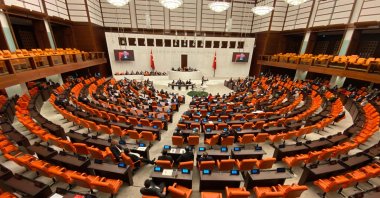 A view of the Turkish Parliament in the capital, Ankara, Türkiye, Mar. 13, 2025. (DHA Photo)