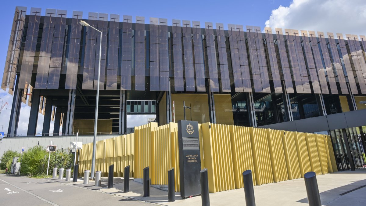 The Court of Justice of the European Union, Kirchberg, Luxembourg City, Luxembourg, Aug. 25, 2024. (Reuters Photo)