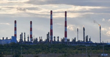A view shows the Orenburg gas processing plant of Gazprom, Orenburg Region, Russia, Sept. 1, 2023. (Reuters Photo)